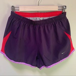 Nike Running + athletic Shorts in Purples and Red
